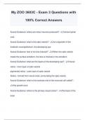 My ZOO 3603C - Exam 3 Questions with 100% Correct Answers